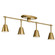 Sylvia Four Light Rail Light in Brushed Natural Brass (12|52129BNB)