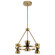 Baland LED Chandelier in Brushed Natural Brass (12|52417BNBLED)