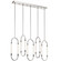 Delsey LED Linear Pendant in Polished Nickel (12|84147)