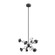 Geode LED Chandelier in Black (347|CH50825-BK)