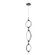 Serif LED Pendant in Black (347|PD84353-BK)