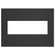 Adorne Wall Plate in Black (246|AWC3GSBL4) Adorne Wall Plate in Black (246|AWC3GSBL4)