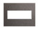 Adorne 3-Gang Wall Plate in Natural Iron (246|AWM3GHFFE1)