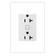 adorne 20A Smart Outlet with Netatmo, Plus-Size in White (246|WNAR203W1)