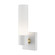 Aero One Light Wall Sconce in Textured White w/ Antique Brass (107|10101-13)