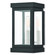 Hopewell One Light Outdoor Wall Lantern in Black w/ Brushed Nickel Cluster and Polished Chrome Stainless Steel (107|20701-04)