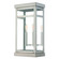 Hopewell Two Light Outdoor Wall Lantern in Brushed Nickel w/ Polished Chrome Stainless Steel (107|20704-91)