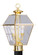Westover Two Light Outdoor Post Lantern in Polished Brass (107|2284-02)