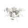 Circulo Four Light Ceiling Mount in Polished Chrome (107|40070-05)