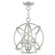 Aria Three Light Mini Chandelier/Ceiling Mount in Brushed Nickel (107|40904-91)