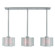 Hilliard Three Light Linear Chandelier in Brushed Nickel (107|41033-91)