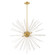 Utopia Eight Light Pendant in Satin Brass (107|41258-12)