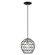 Geometrix One Light Pendant in Black w/ Brushed Nickels (107|41326-04)