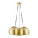 Piedmont Three Light Pendant in Soft Gold w/ Polished Brasss (107|43393-33)