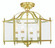 Livingston Four Light Pendant/Ceiling Mount in Polished Brass (107|4398-02)