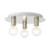 Hillview Three Light Flush Mount in Brushed Nickel w/ White Canopy (107|45873-91)