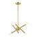 Soho Six Light Chandelier in Satin Brass (107|46773-12)