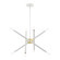 Soho Eight Light Chandelier in White w/ Polished Brasss (107|46774-03)