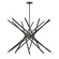 Soho 20 Light Chandelier in Scandinavian Gray w/ Brushed Nickels (107|46779-76)