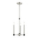 Karlstad Three Light Chandelier in Brushed Nickel w/ Blacks (107|46883-91)