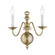 Williamsburgh Two Light Wall Sconce in Antique Brass (107|5002-01)