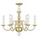 Williamsburgh Six Light Chandelier in Polished Brass (107|5006-02)