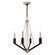 Beckett Four Light Mini Chandelier in Brushed Nickel & Black (107|51164-91)