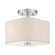 Solstice Two Light Semi Flush Mount in Brushed Nickel (107|58061-91)