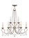 Pennington Nine Light Chandelier in Hand Applied Antique Silver Leaf (107|6519-73)