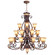 Villa Verona 23 Light Chandelier in Hand Applied Verona Bronze w/ Aged Gold Leafs (107|8569-63) Villa Verona 23 Light Chandelier in Hand Applied Verona Bronze w/ Aged Gold Leafs (107|8569-63)