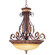 Villa Verona Four Light Pendant in Hand Applied Verona Bronze w/ Aged Gold Leafs (107|8587-63)