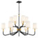 Normandy 12 Light Chandelier in Black and Brass (90|951272)