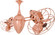 Ar Ruthiane 48''Ceiling Fan in Polished Copper (101|AR-CP-MTL)