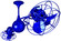Italo Ventania 53''Ceiling Fan in Safira (101|IV-BLUE-MTL)