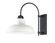 Industrial One Light Outdoor Wall Lantern in White / Black (16|10118WTBK)