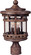 Santa Barbara DC Three Light Outdoor Pole/Post Lantern in Sienna (16|3137CDSE)