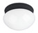 Essentials - 588x One Light Flush Mount in Black (16|5880WTBK)