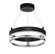 Grande Illusion LED Semi Flush Mount in Coal W/ Polished Nickel Highli (29|N7991-572-L)