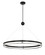 Grande Illusion LED Pendant in Coal W/ Polished Nickel Highli (29|N7995-572-L)