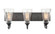 Natalie Three Light Vanity in Matte Black (59|1493-MB)