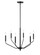 Laurell Six Light Chandelier in Matte Black (59|8166-MB)