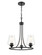 Ashford Three Light Chandelier in Matte Black (59|9723-MB)