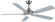 Dyno 52''Ceiling Fan in Brushed Nickel With Silver Blades (15|F1000-BN/SL)