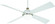 Orb Led 54'' Ceiling Fan in Flat White/Brushed Nickel Fini (15|F623L-WHF/BN)