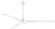 Roto XL 62''Ceiling Fan in Flat White (15|F624-WHF)