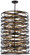 Vortic Flow Ten Light Pendant in Dark Bronze w/Mosaic Gold Interior (7|3679-111)