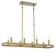 Windward Passage Eight Light Island Pendant in Soft Brass (7|3868-695)