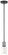 Parsons Studio One Light Mini Pendant in Sand Coal (7|4101-66)