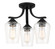 Shyloh Three Light Semi Flush / Chandelier in Coal (7|4926-66A)