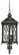 Bexley Manor Four Light Outdoor Chain Hung in Black w/Gold Highlights (7|9324-585)